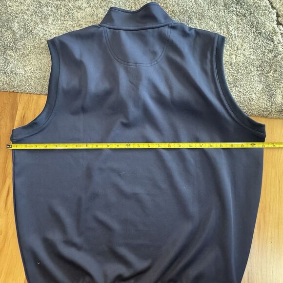 Fairway & Greene Men's Golf Vest L Blue 1/4 Zip Performance Tech Lightweight F&G - Picture 6 of 8